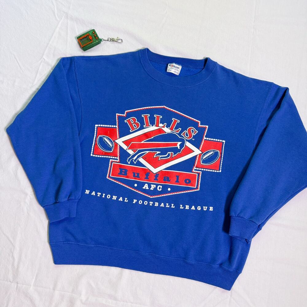 Vintage Buffalo Bills Sweatshirt NFL Football - L